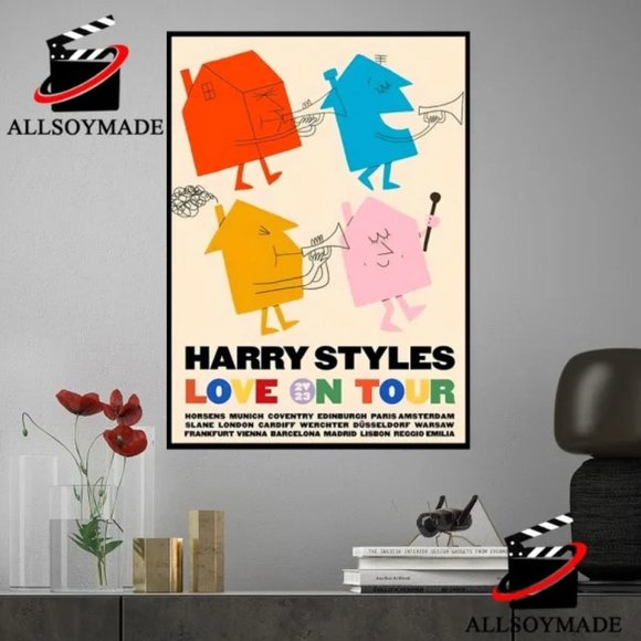 Cheap Harrys House Harry Styles Love On Tour Poster 2023, Harry Styles Merchandi - Picture 1 of 4